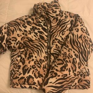 Forever 21 leopard jacket